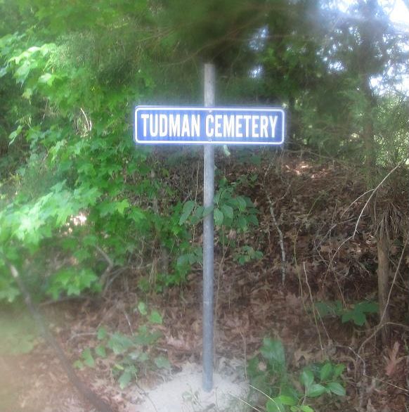 Tudman cemetery sign, Rusk County, Texas
