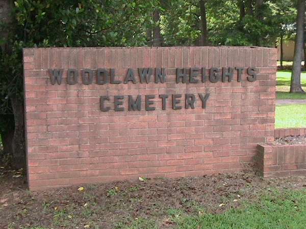 Woodlawn Heights cemetery entrance, Rusk County, TX
