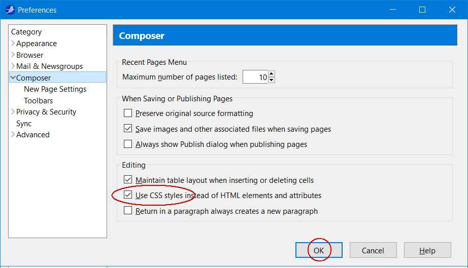 CSS styling