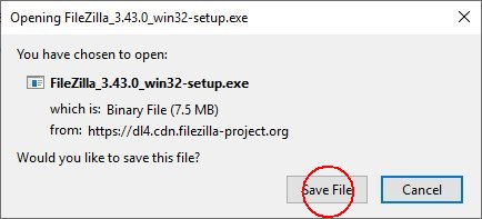 save filezilla