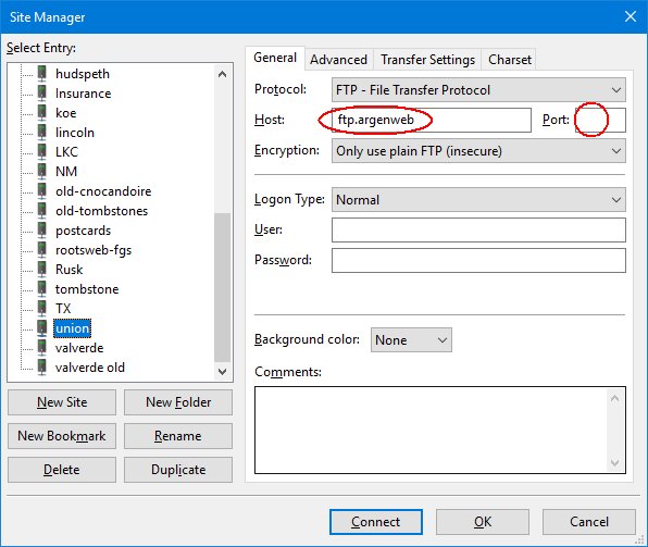setup filezilla