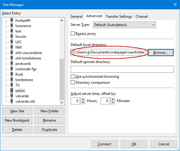 setup filezilla
