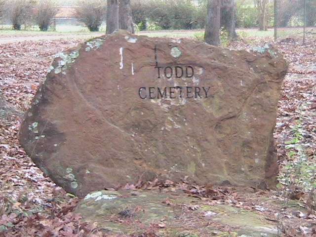 Todd Family cemetery view, Rusk County, Texas